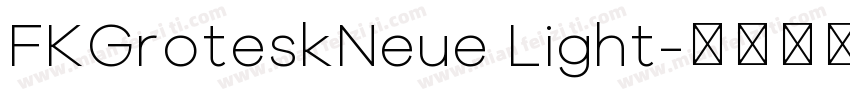 FKGroteskNeue Light字体转换